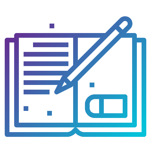 Writing story writing files and folders icon