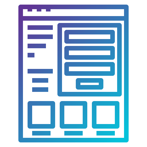 Browser seo and web web page multimedia icon