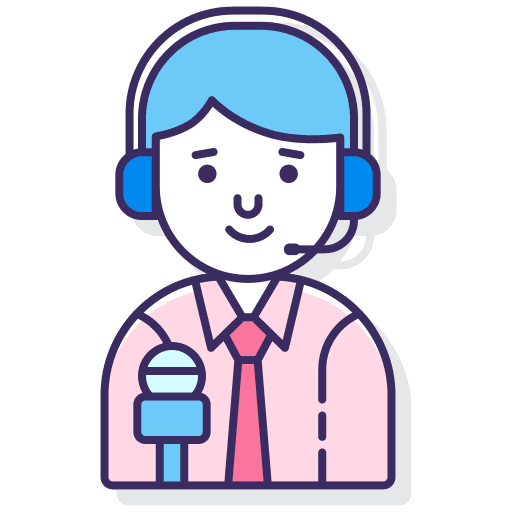 Broadcaster broadcaster reporter broadcast icon