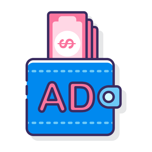 Revenue ad wallet revenue icon