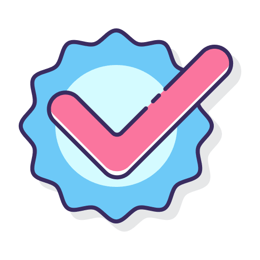 Verified commerce and shopping verified seal icon