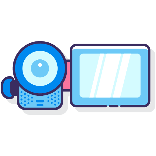 Camera hd hd streaming electronics icon