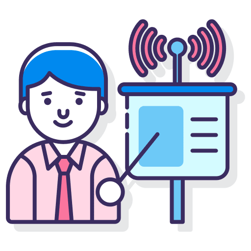 Lecture user antenna online icon