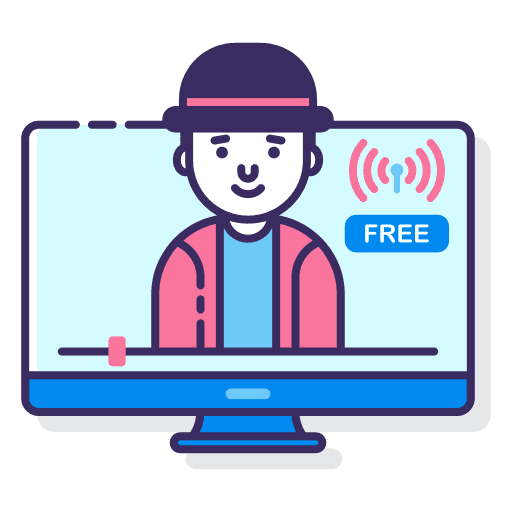 Live stream signal live antenna icon