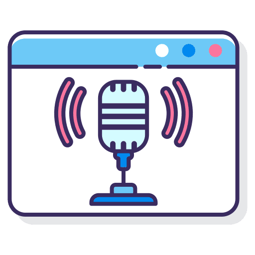 Podcast podcast browser music and multimedia icon