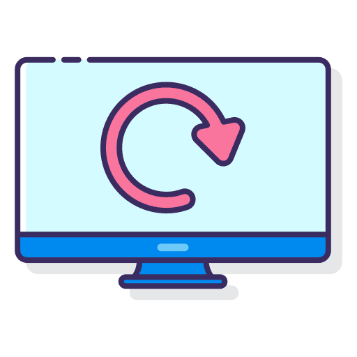 Refresh circular arrow screen refresh icon