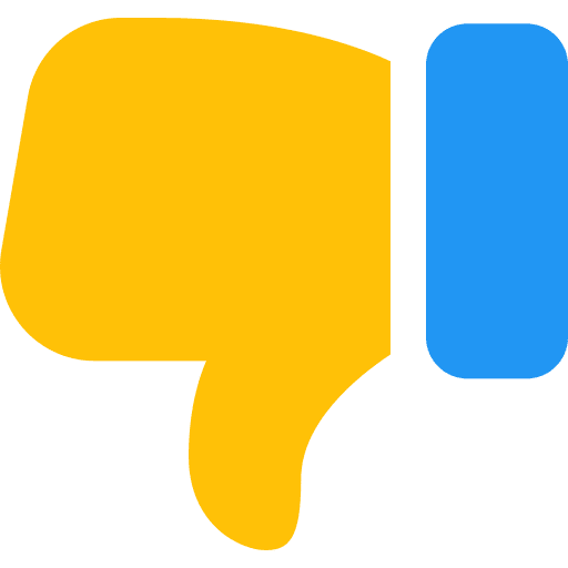 Dislike against dislike social media icon