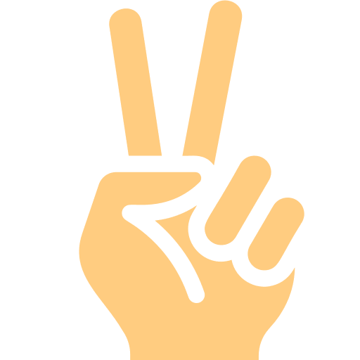 Two fingers hands and gestures two fingers gesture icon
