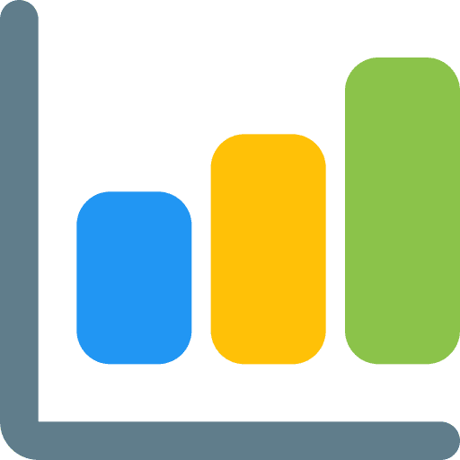 Bar chart stats analytics bar chart icon