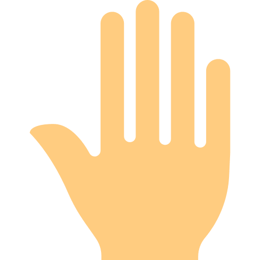 Five fingers gesture five fingers hands and gestures icon