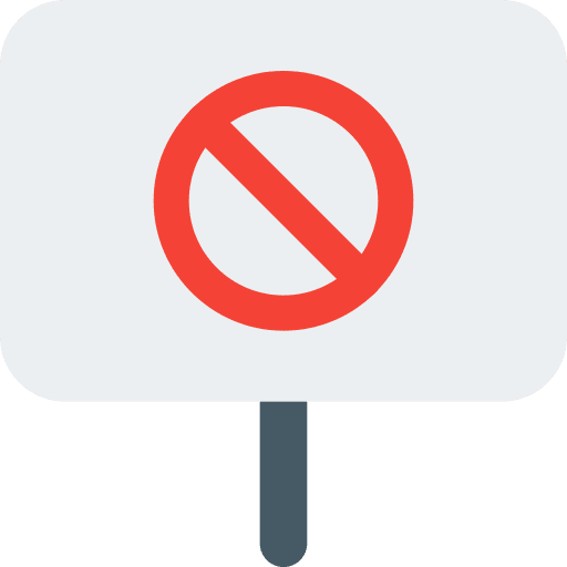 Board forbidden sign censorship icon
