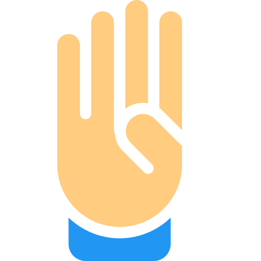 Hand gesture hands and gestures sign language icon
