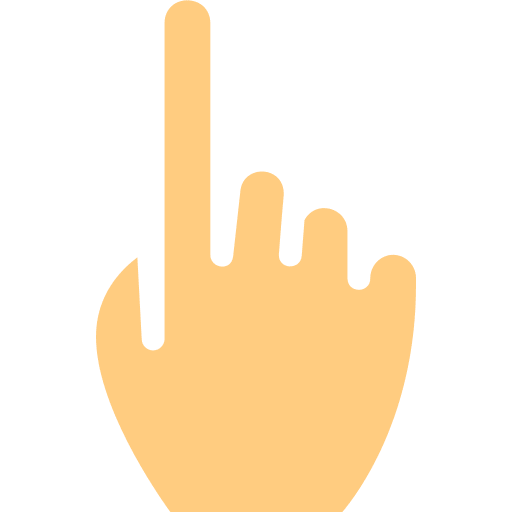 Hand hand sign language pointing icon