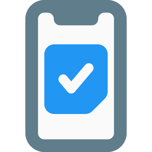 Smartphone election ballot smartphone icon