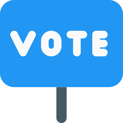 Vote democracy badge badges icon