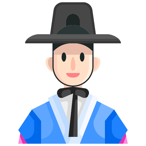 Hanbok man avatar user icon
