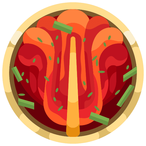 Kimchi oriental asian food food icon