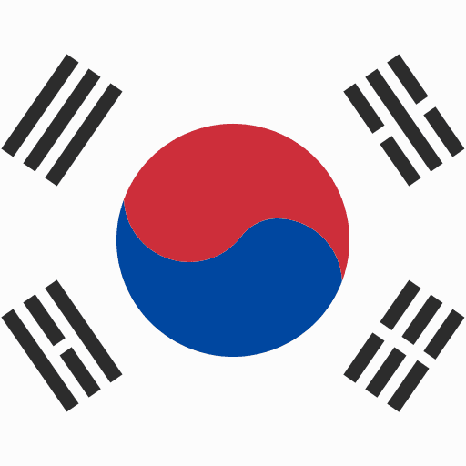 Korea nation flags flag icon