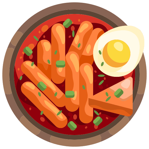 Tteok food sweet korea icon