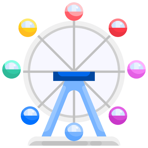Ferris wheel amusement park fair ferris wheel icon