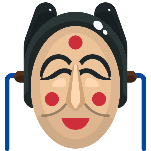 Mask dramatic costume mask icon