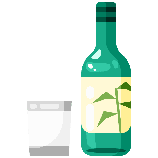 Soju korean soju alcohol icon