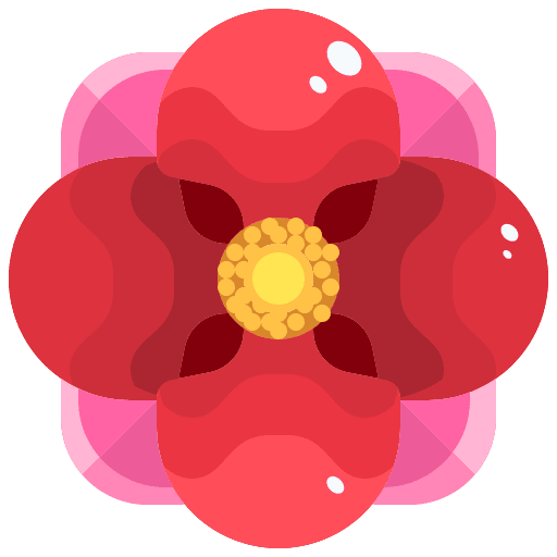Flower garden sakura petals icon
