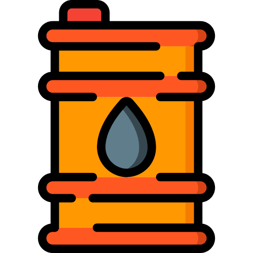 Oil barrel tank fuel gas station icon