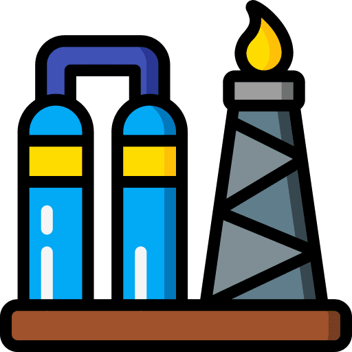Oil refinery refinery tower petroleum icon