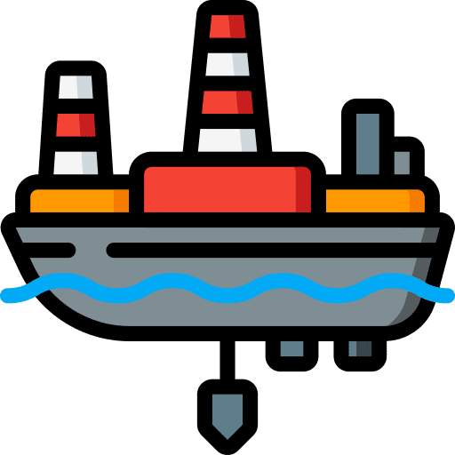 Oil boat oil tanker oil icon