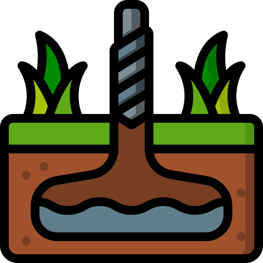 Oil drill fuel industry drill icon