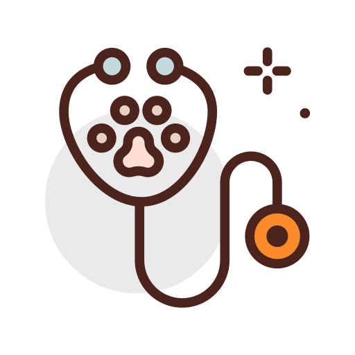 Stethoscope medical pets animals icon