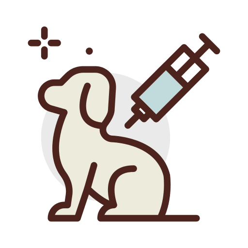 Vaccine healthcare animals medical icon