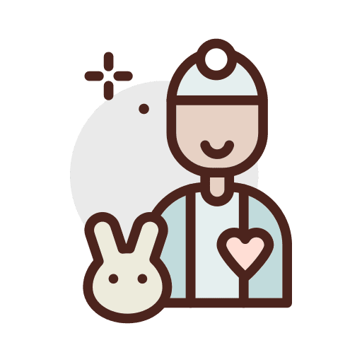 Veterinary people profession medical icon