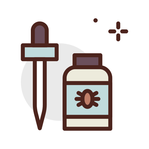 Anti bug medical assistance animals healthcare and medical icon