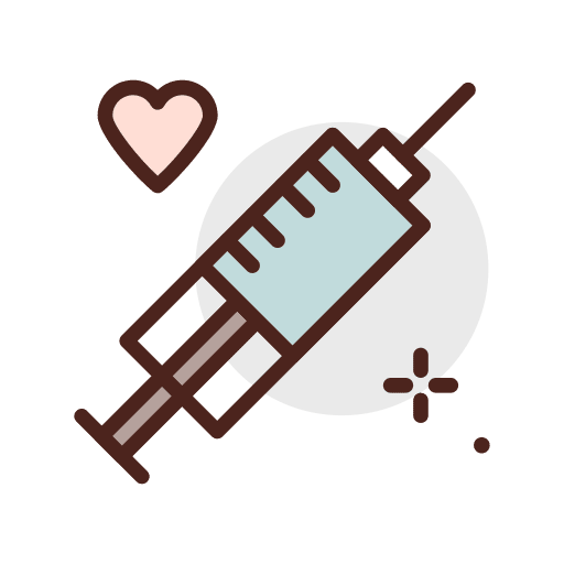 Injection treatment injection medicine icon