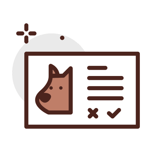 Vaccine animals vaccine register icon