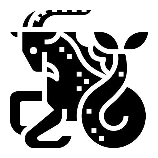 Capricorn esoteric shapes and symbols astrology icon