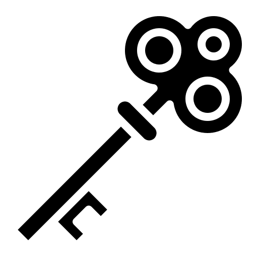 Key miscellaneous door old icon