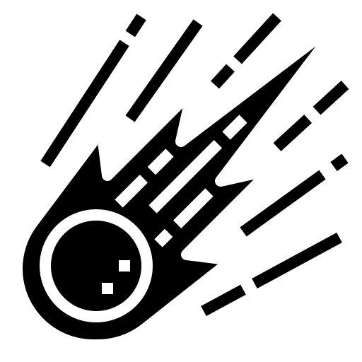 Meteor nature astronomy comet icon