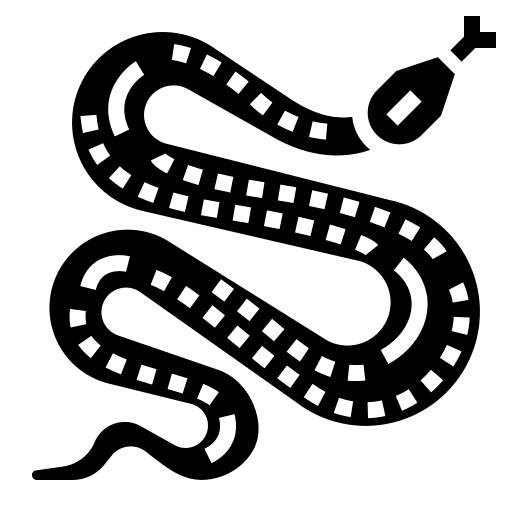 Snake shapes and symbols snake animal icon
