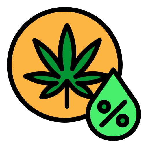 Cannabis oil cannabis oil cbd percentage icon