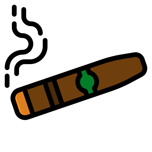 Cigar weed tobacco cannabis icon