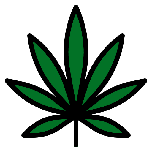 Marijuana weed cannabis nature icon
