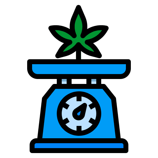 Weighing scale weighing scale cannabis drug icon