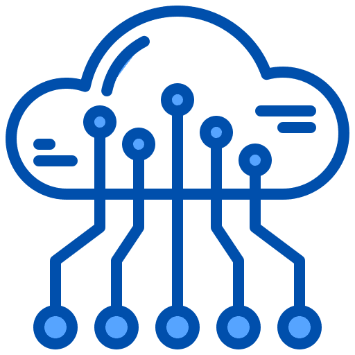 Cloud data analytics cloud cloud computing icon