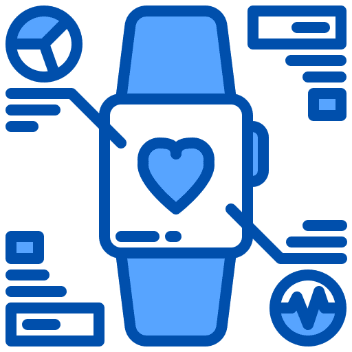 Smart watch smart watch heart rate smartband icon
