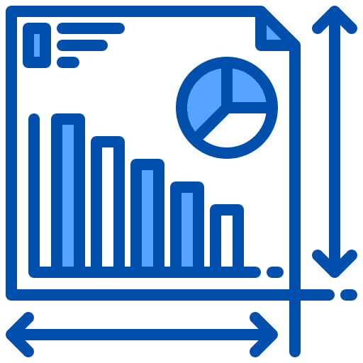 Analysis statistics bar chart icon