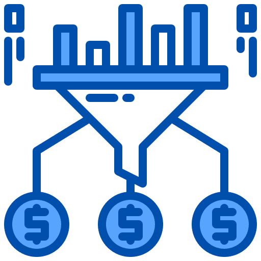 Chart finance statistics business icon