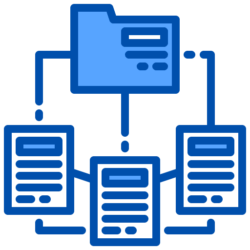 Data file network algorithm icon